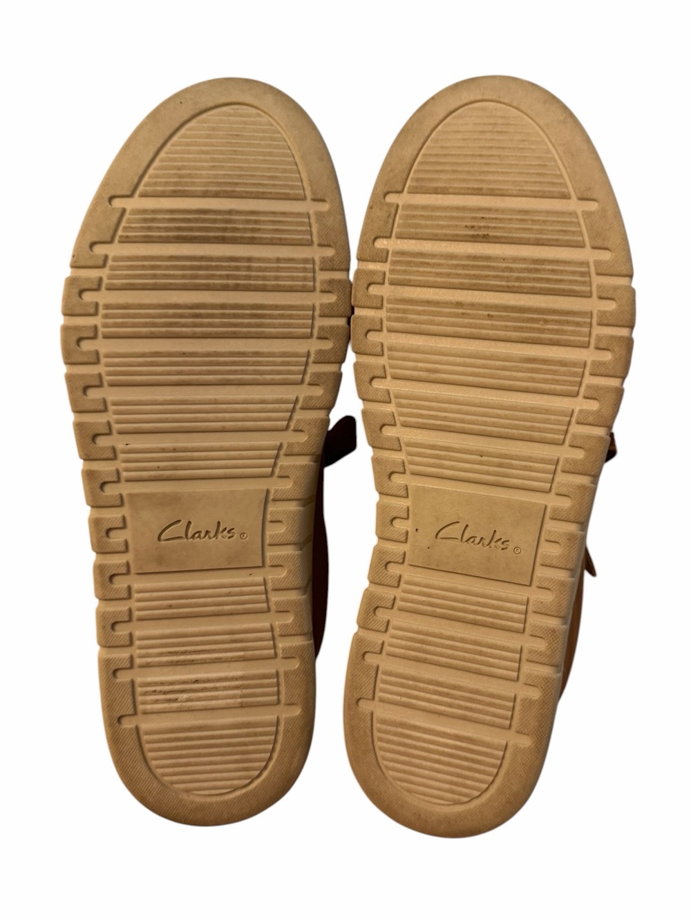 Clarks Mykah Joy Platform Sneaker Womens Sz 9M Tan Leather Zipper Lace Up Casual - Picture 7 of 10